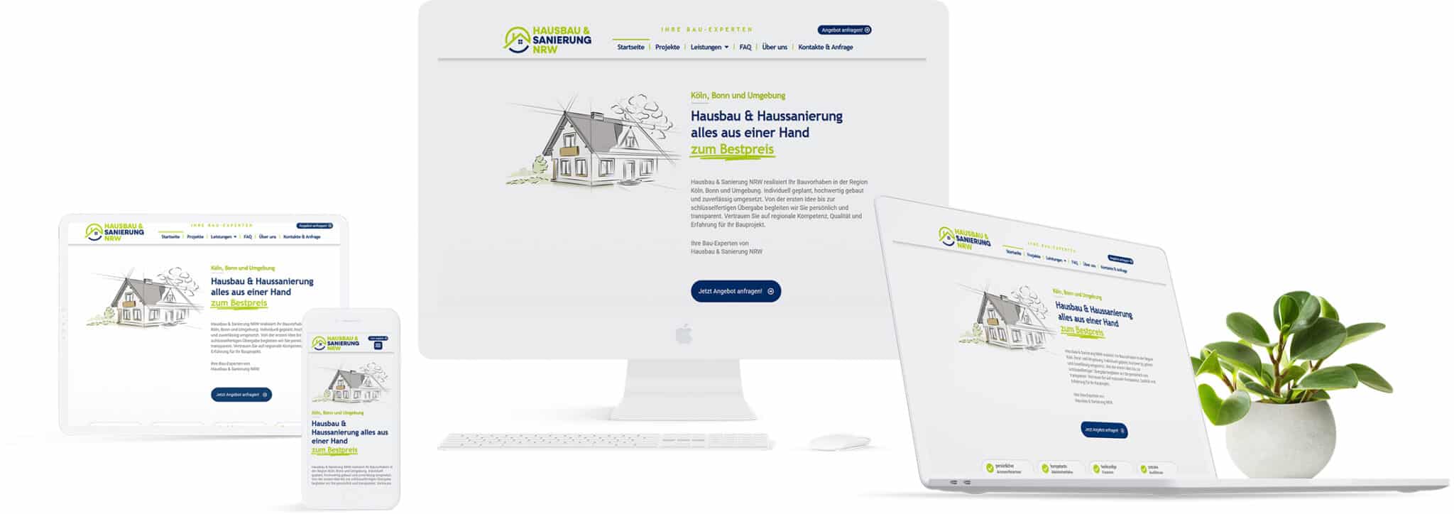 Website Hausbau & Sanierung NRW